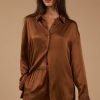 Tops Sophie Rue | Ames Easy Shirt In Cinnamon