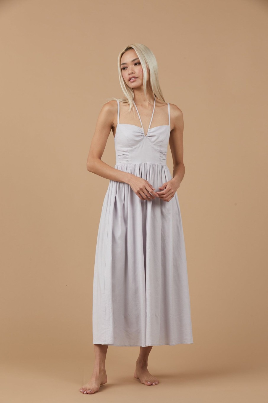 Dresses Sophie Rue | Finn Tie Dress In Lavender