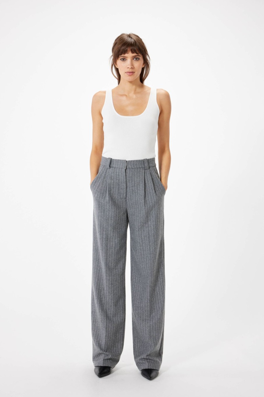 Bottoms Sophie Rue | Roen Pant In Heather Grey