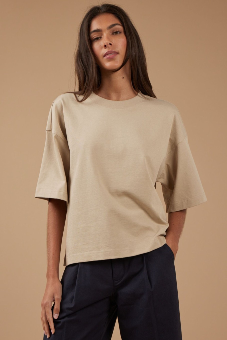 Tops Sophie Rue | Easy Tee In Khaki