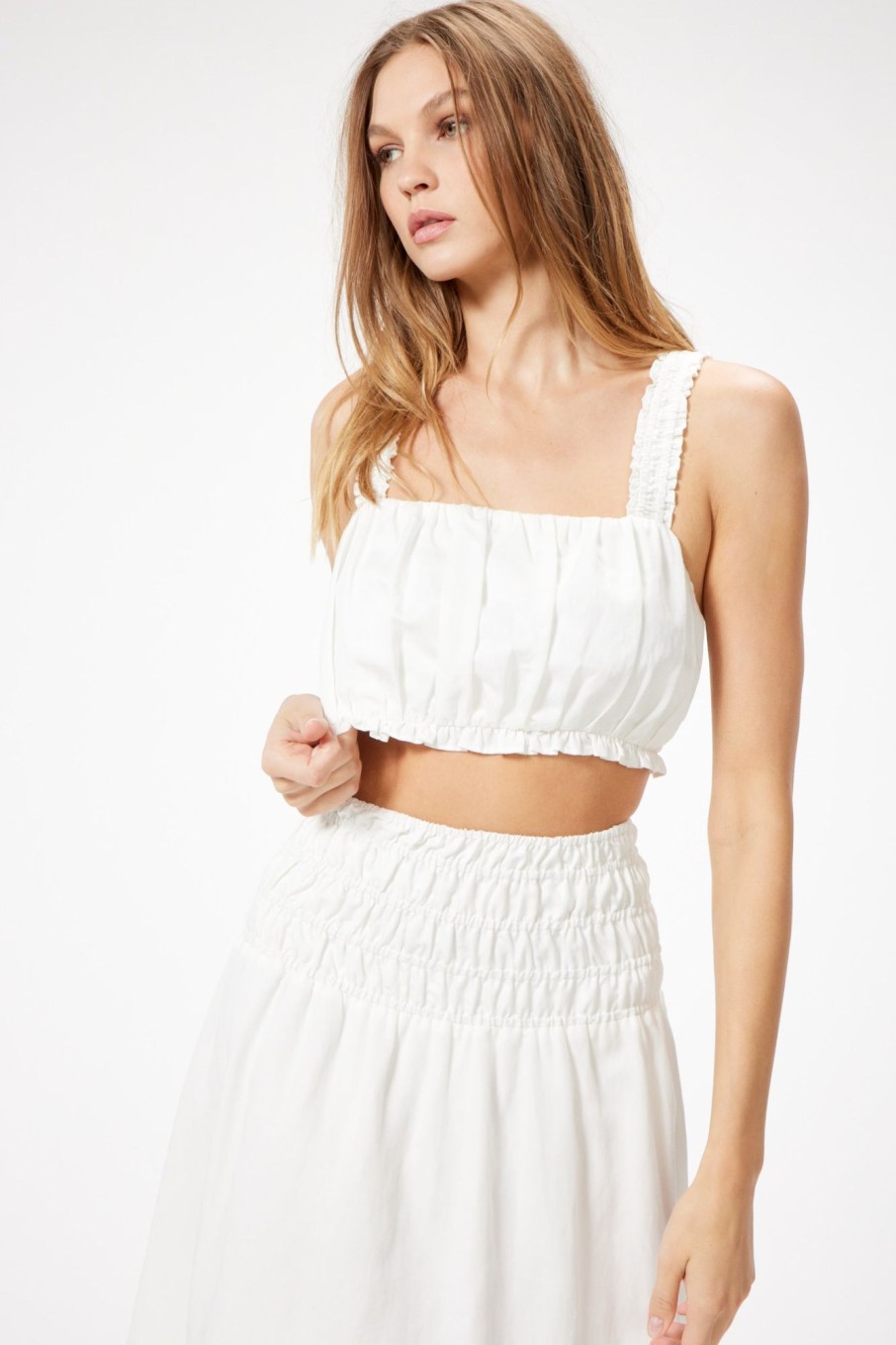 Tops Sophie Rue | Indy Ruched Top In White