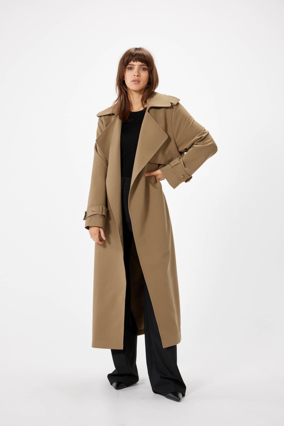 Outerwear Sophie Rue | Mille Trench Coat In Olive