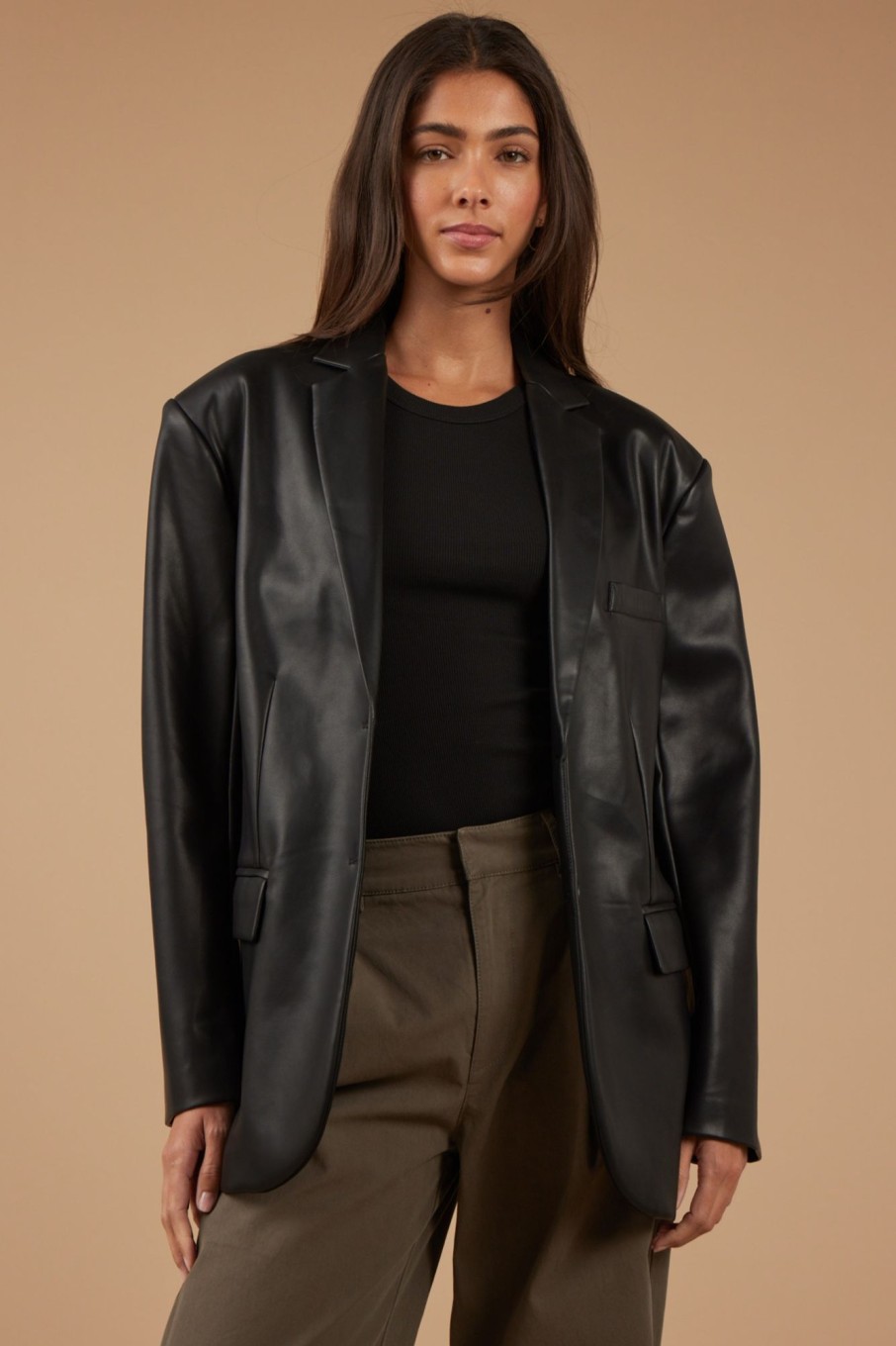 Outerwear Sophie Rue | Vl Boyfriend Blazer In Black