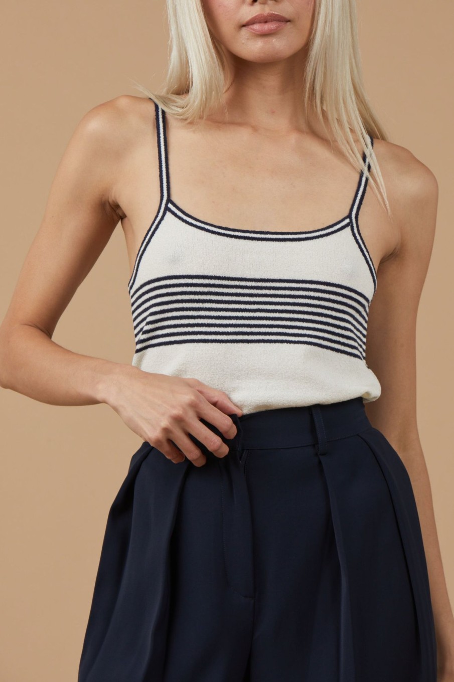 Tops Sophie Rue | Le Cami Tank In Navy