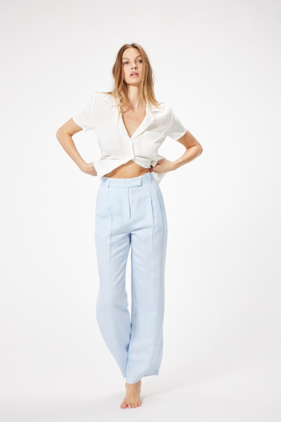 Bottoms Sophie Rue | Reeves Linen Trouser