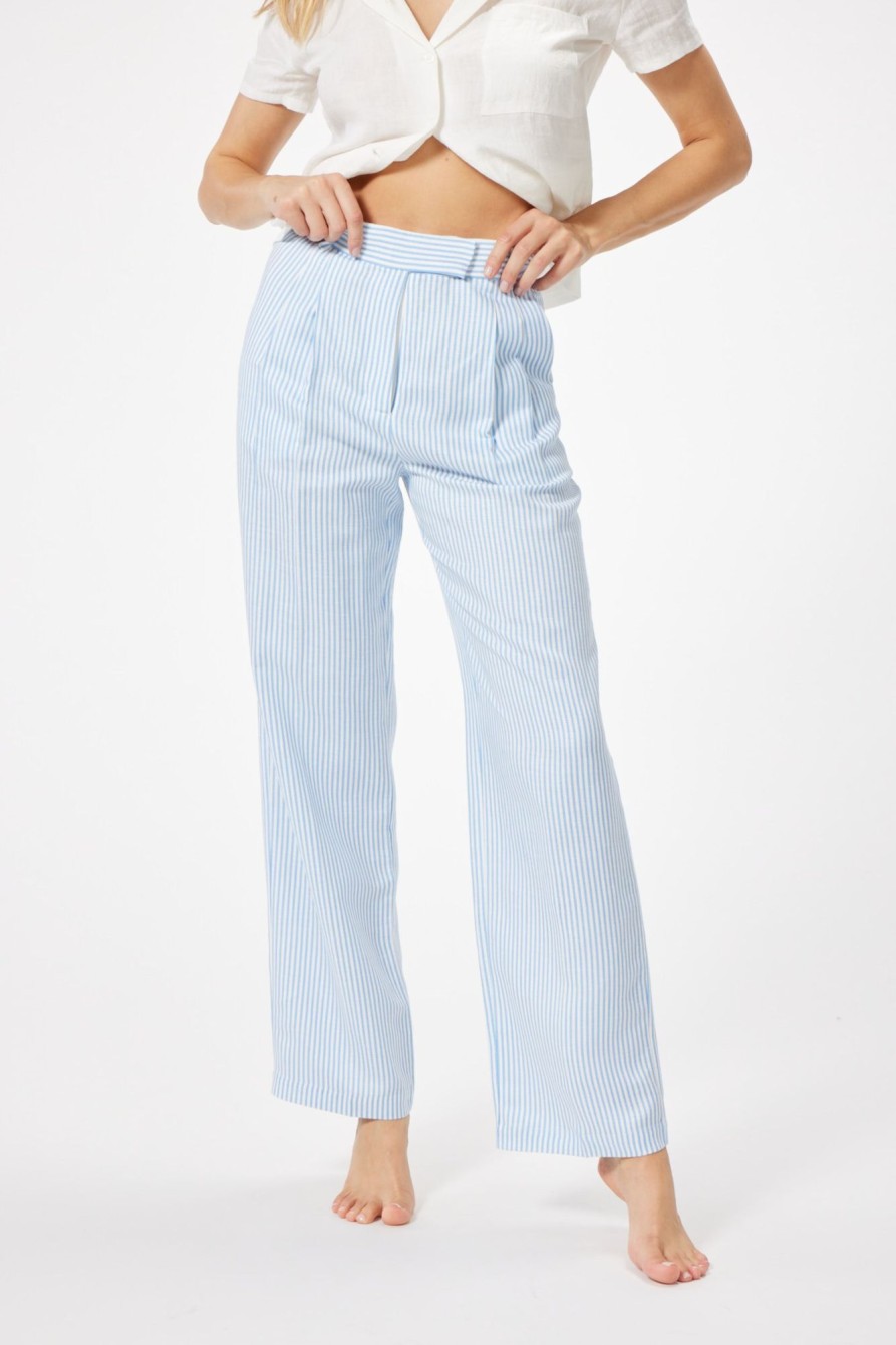 Bottoms Sophie Rue | Reeves Linen Trouser