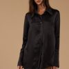 Tops Sophie Rue | The Night Shirt In Black