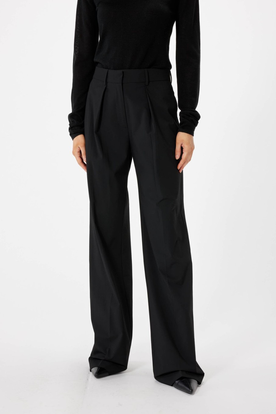 Bottoms Sophie Rue | Classic Trouser In Black