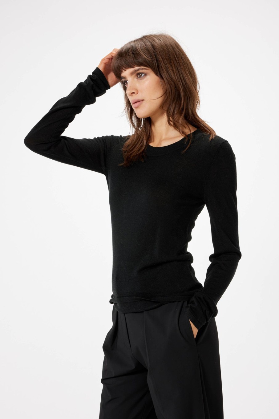 Tops Sophie Rue | Soho Crew Neck In Black