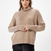 Knitwear Sophie Rue | Pullover Turtleneck Sweater In Mushroom