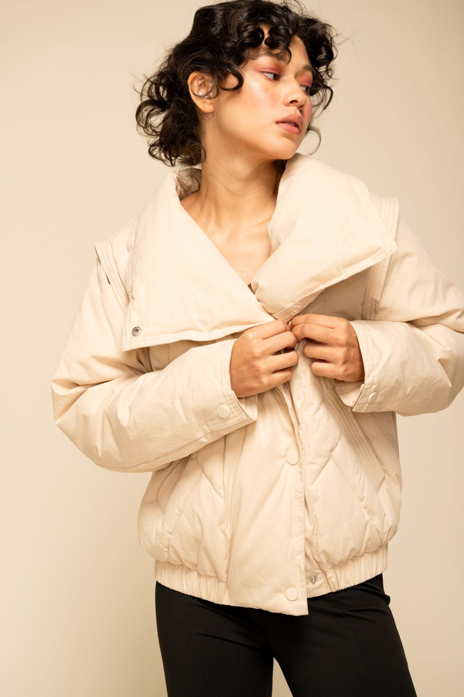 Outerwear Sophie Rue | Robyn Puffer Jacket In Cream