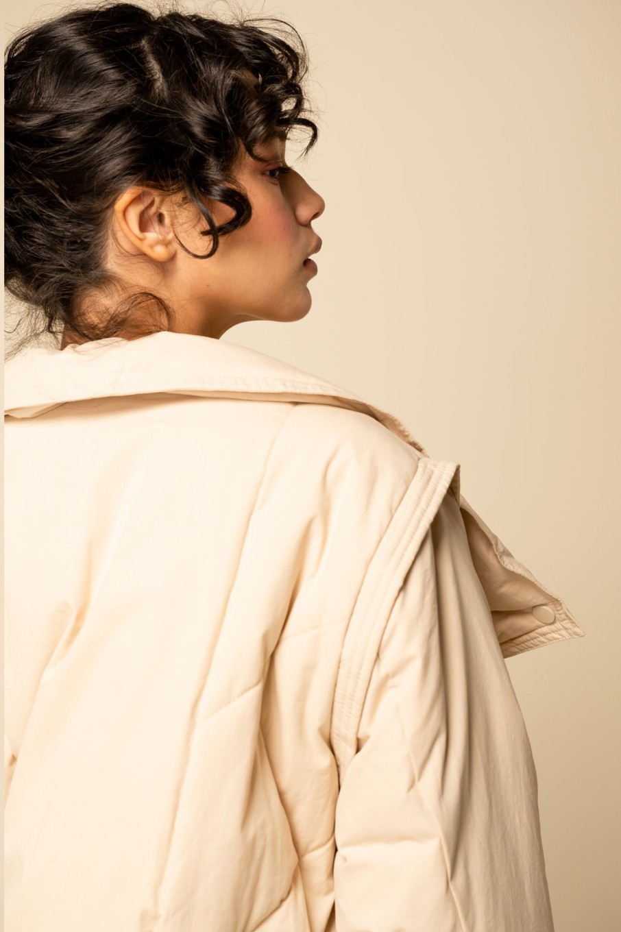 Outerwear Sophie Rue | Robyn Puffer Jacket In Cream