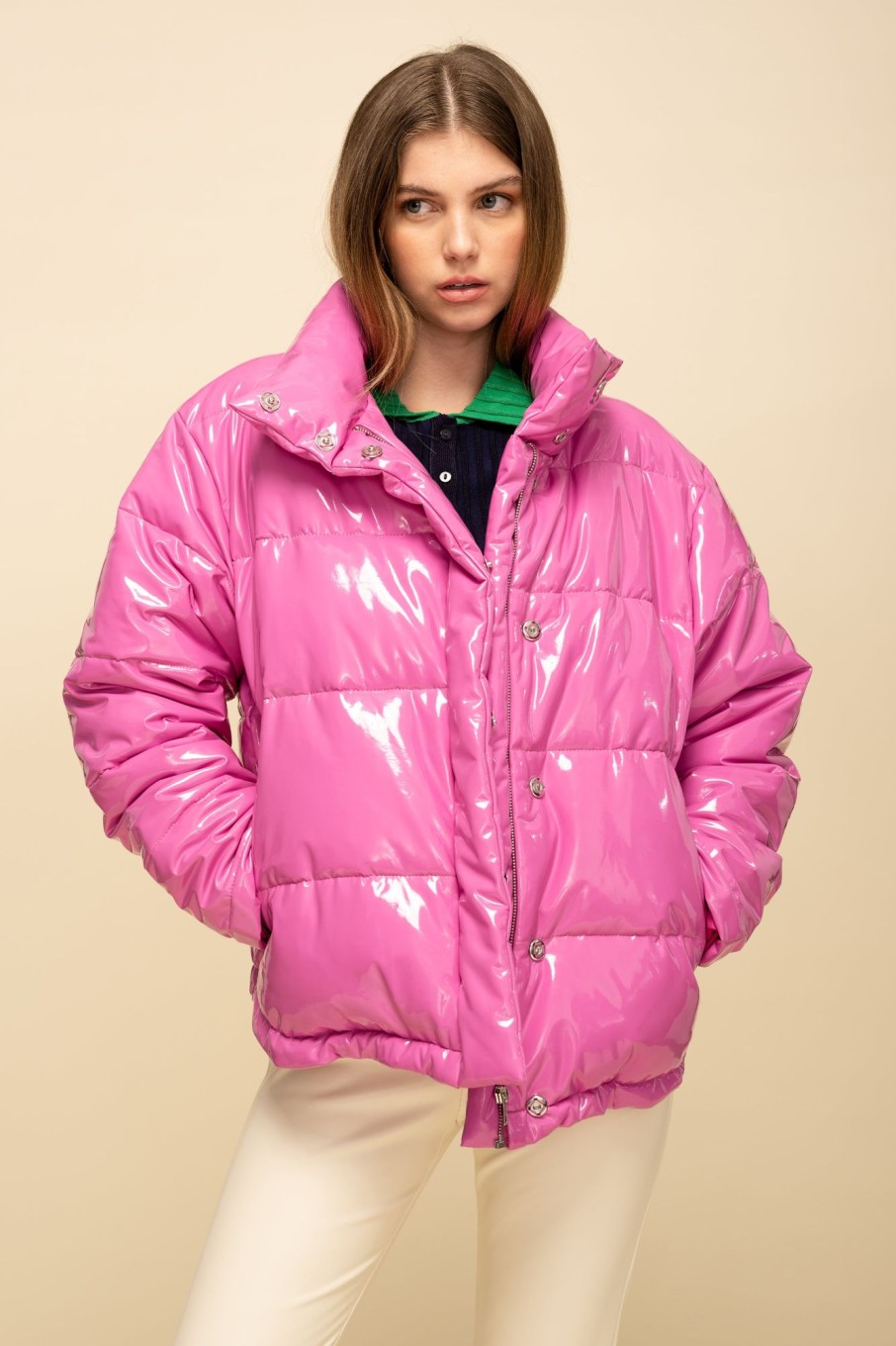 Outerwear Sophie Rue | Weekender Puffer Jacket In Pink H2O