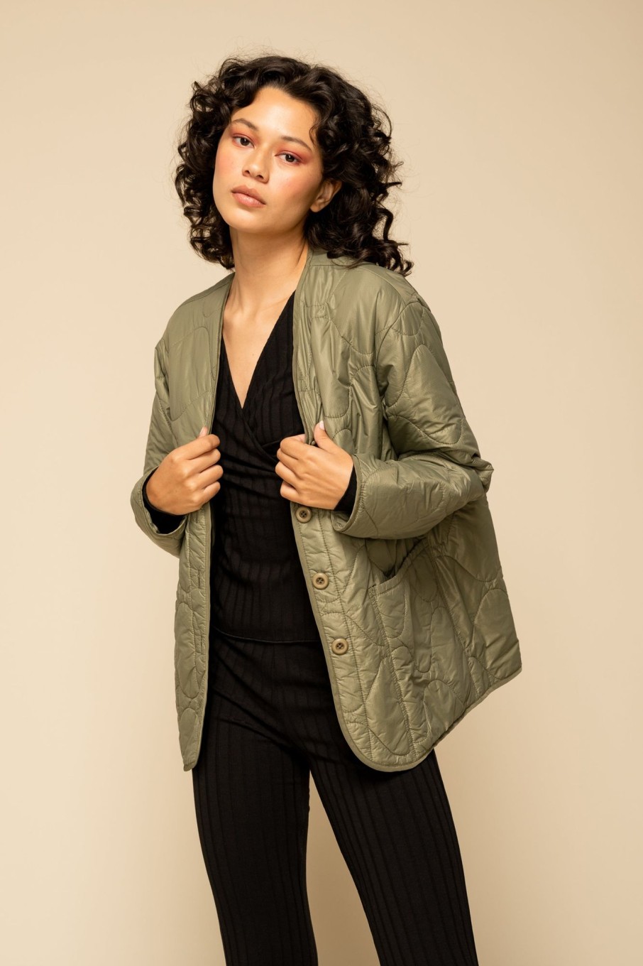 Outerwear Sophie Rue | Gemma Padded Jacket In Olive