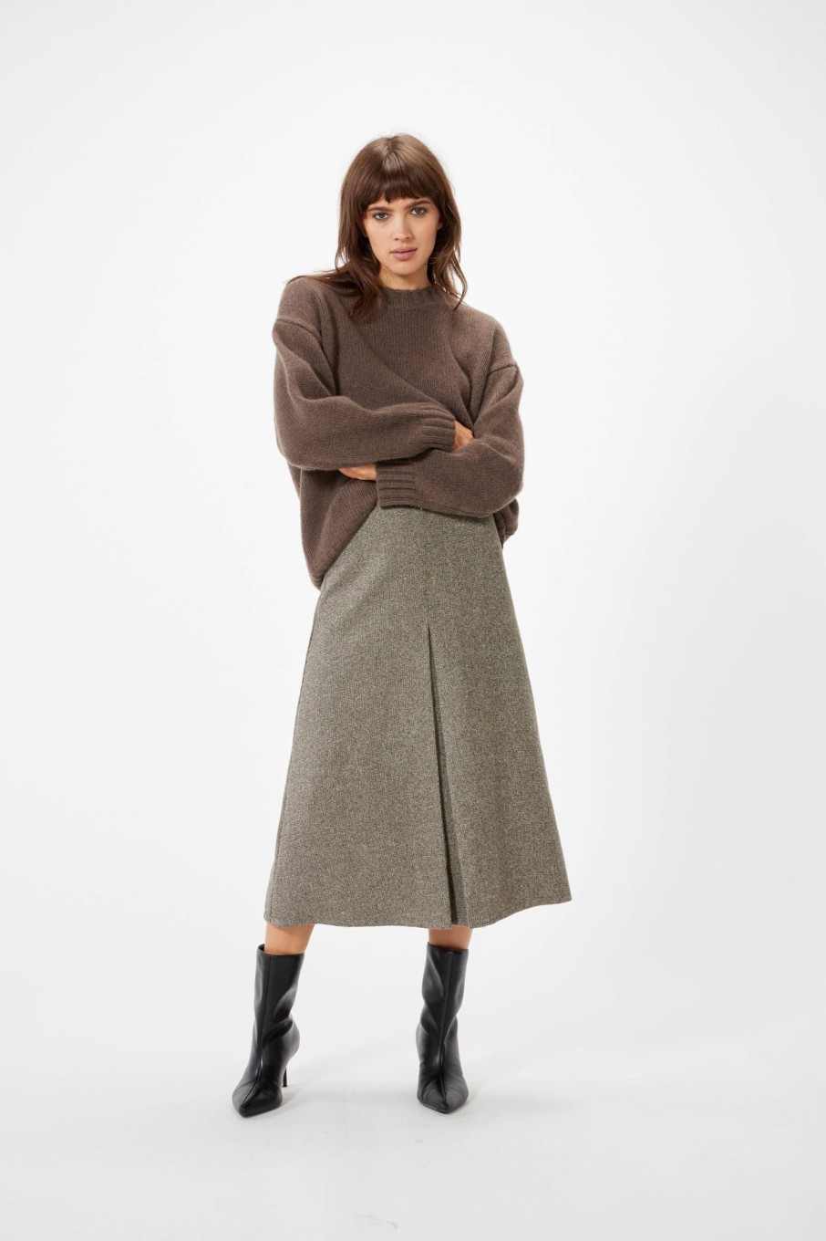 Bottoms Sophie Rue | Bristol Midi Skirt In Brown