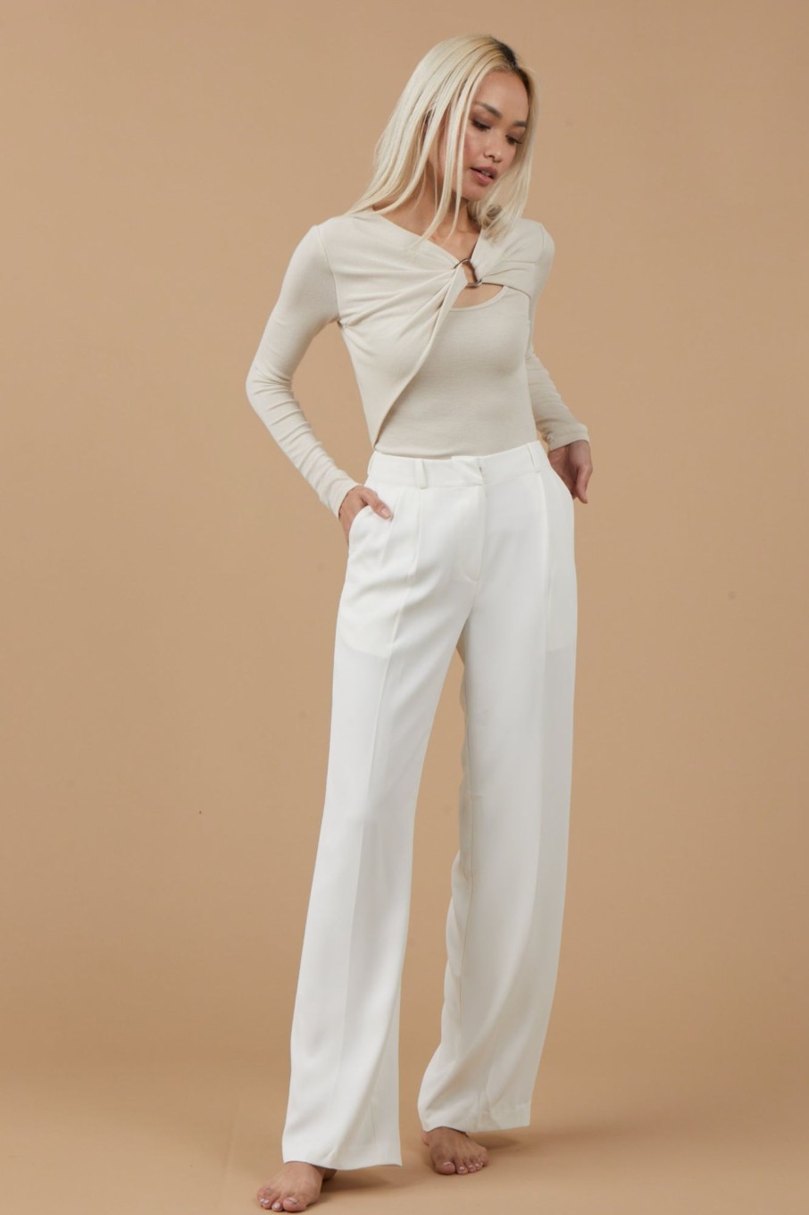 Bottoms Sophie Rue | Charlie Trousers In White