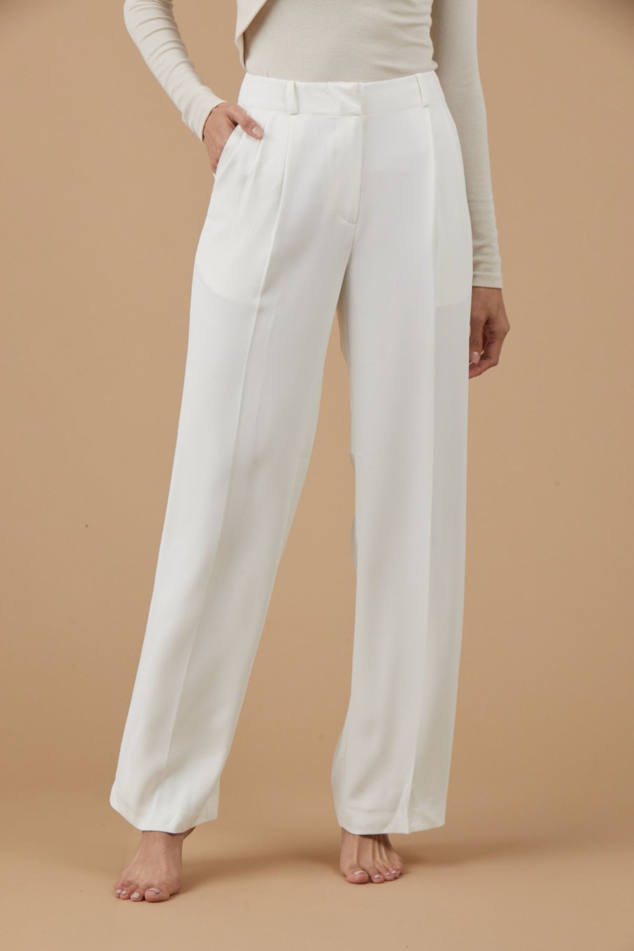 Bottoms Sophie Rue | Charlie Trousers In White