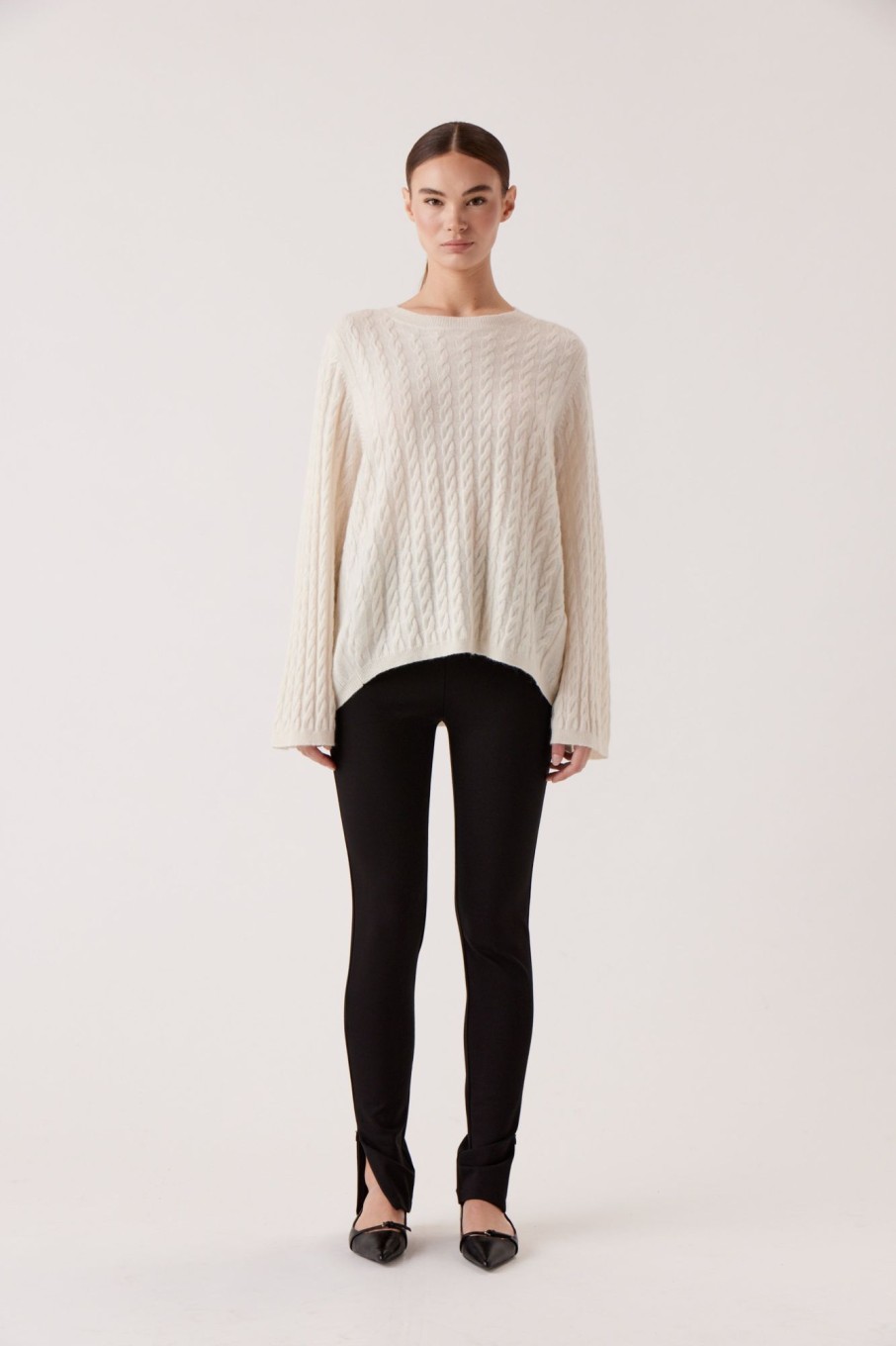 Knitwear Sophie Rue | Crewneck Cable Sweater