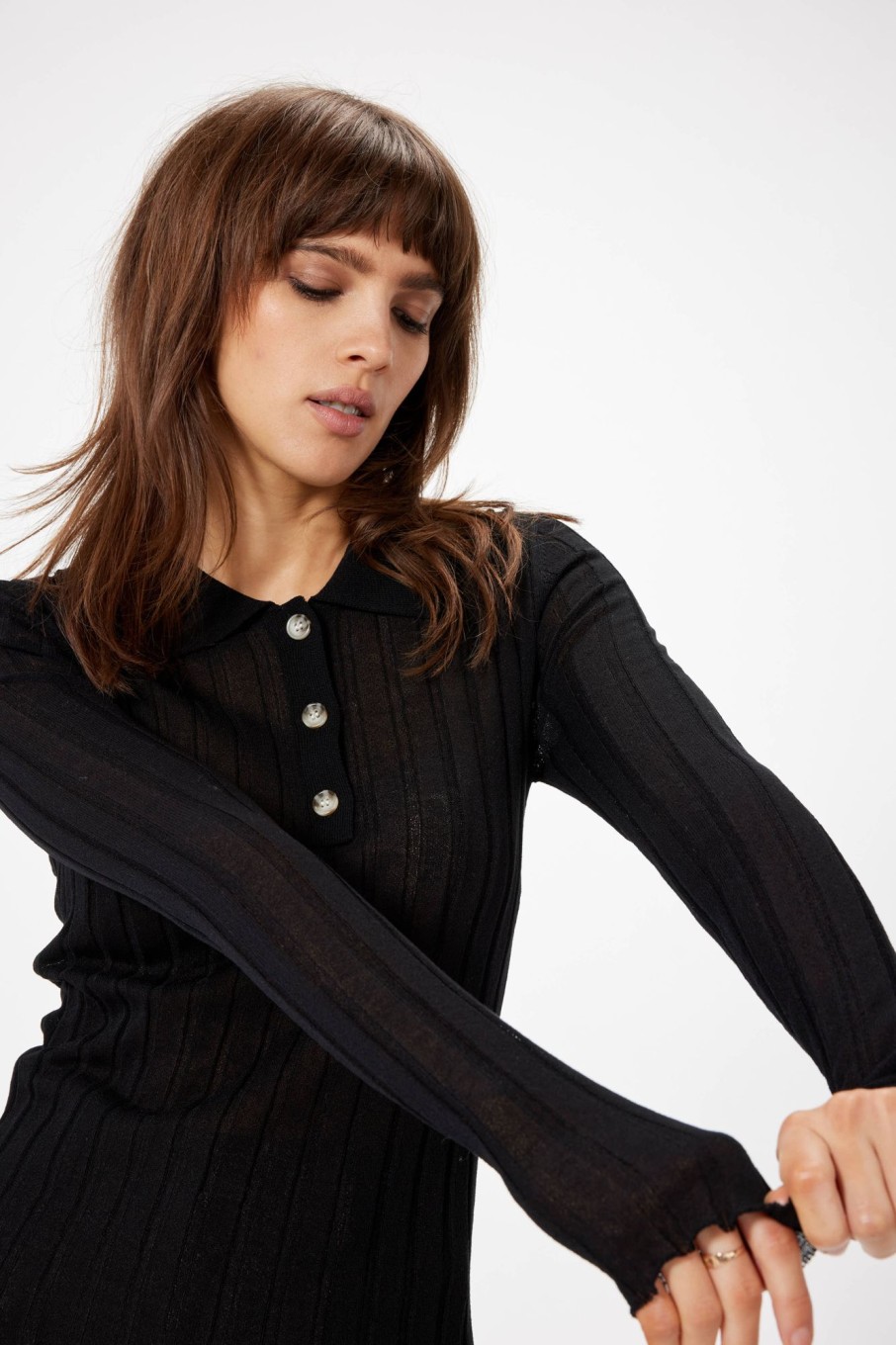 Tops Sophie Rue | Cie Merrow Top In Black