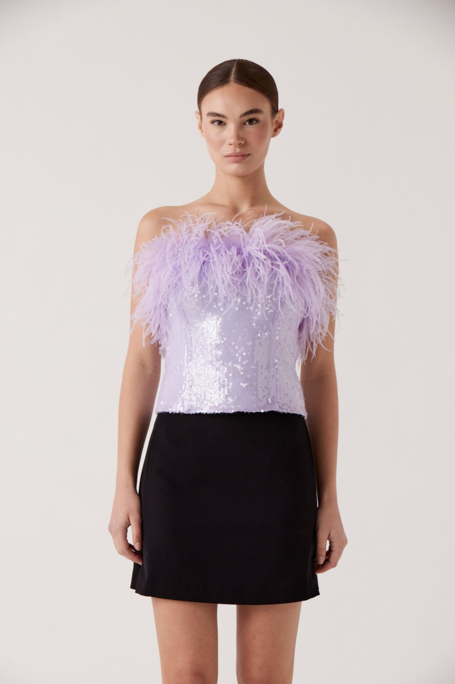 Tops Sophie Rue | Shelby Feather Sequin Top