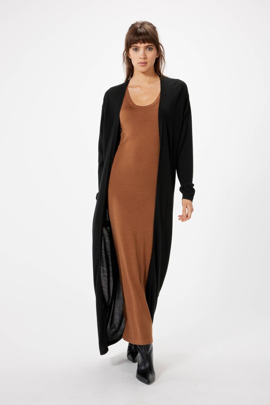 Knitwear Sophie Rue | Rumi Long Cardigan In Black