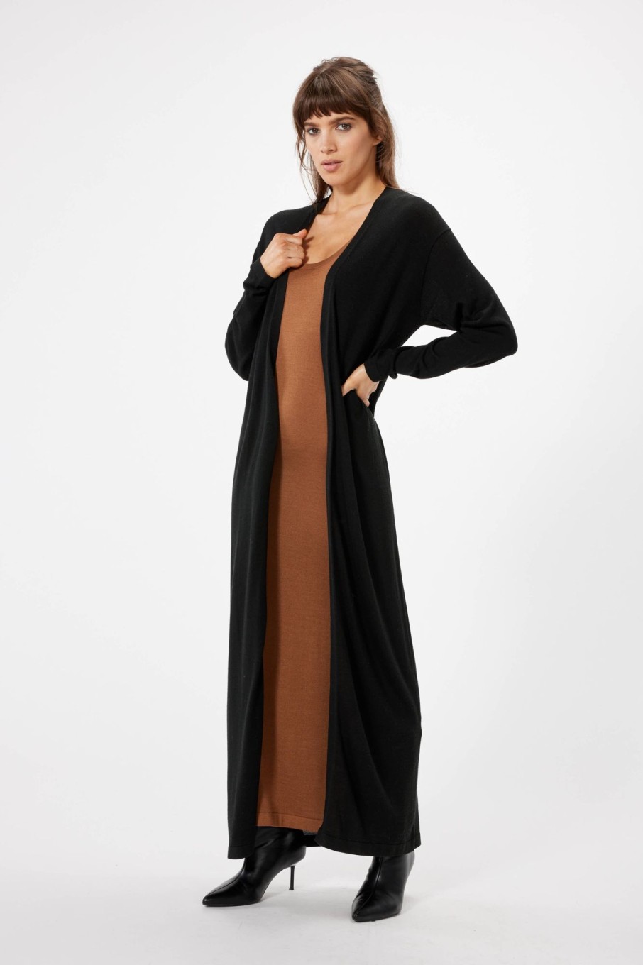 Knitwear Sophie Rue | Rumi Long Cardigan In Black