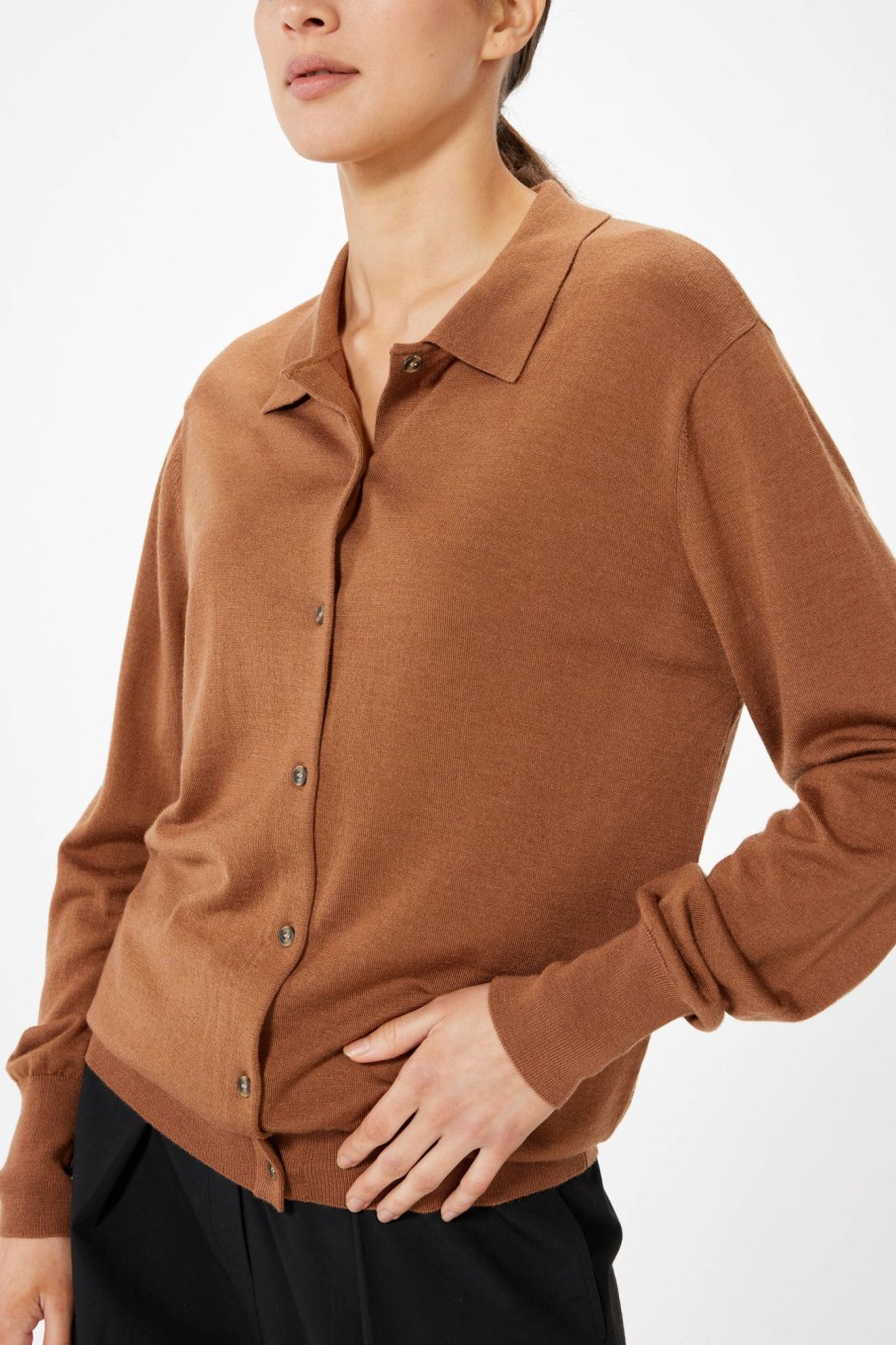 Knitwear Sophie Rue | Chiara Cardigan In Cinnamon