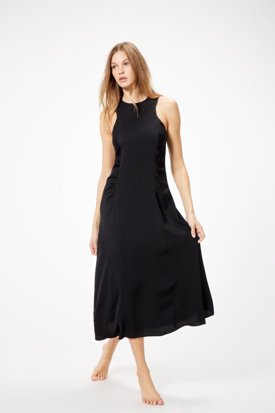 Dresses Sophie Rue | Alicia Ruched Dress In Black