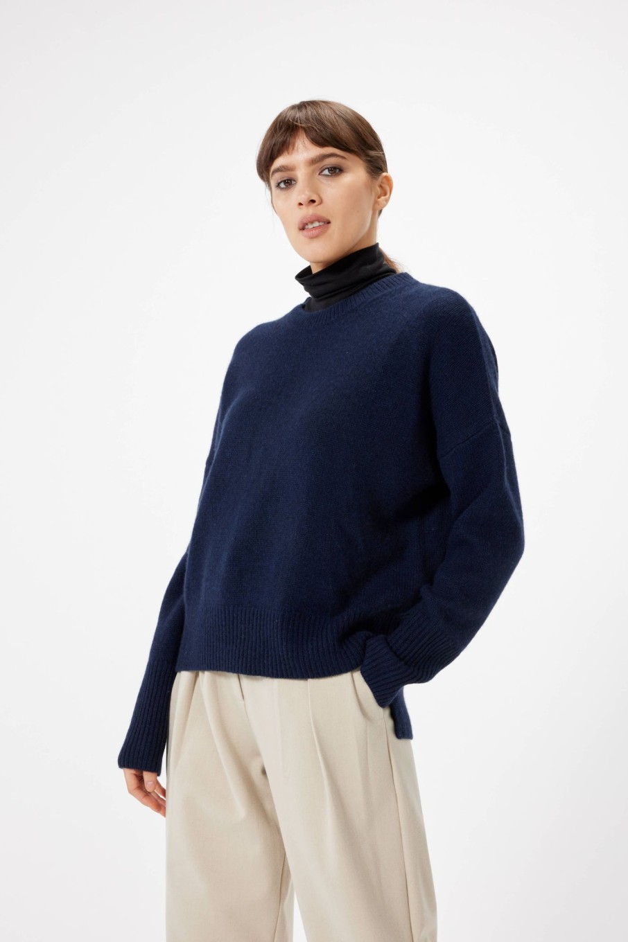 Knitwear Sophie Rue | Cotes Sweater In Navy