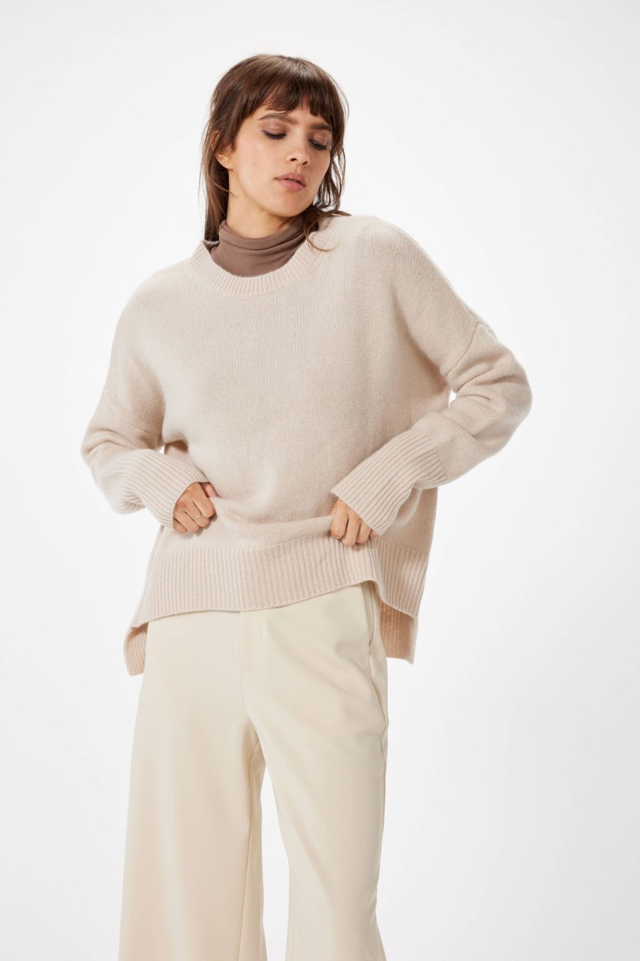 Knitwear Sophie Rue | Cotes Sweater In Sand Beige