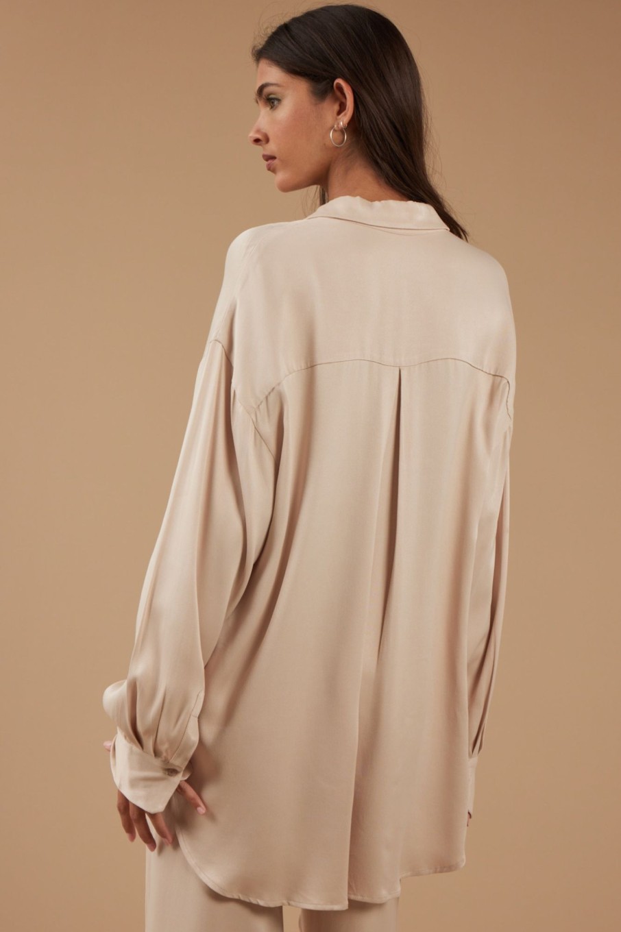 Tops Sophie Rue | Ames Easy Shirt In Ivory